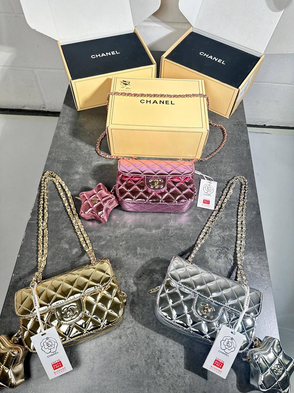 CHANE STAR BAG HIGH QUALITY DUBEL BOX su3105