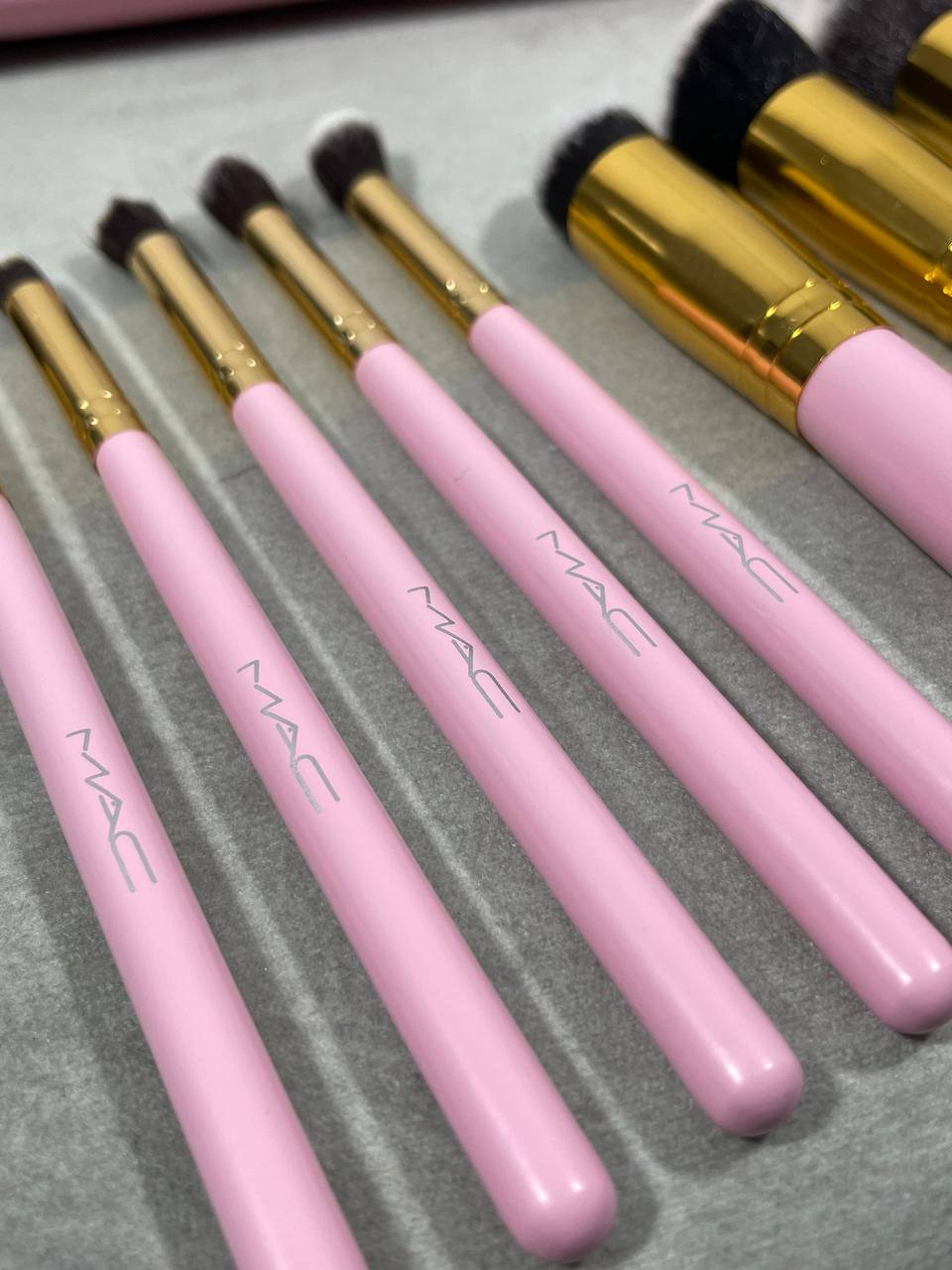 MAC BRUSHES 10 Piece MAC Brushes Come  With MAC Pauch Price su0409