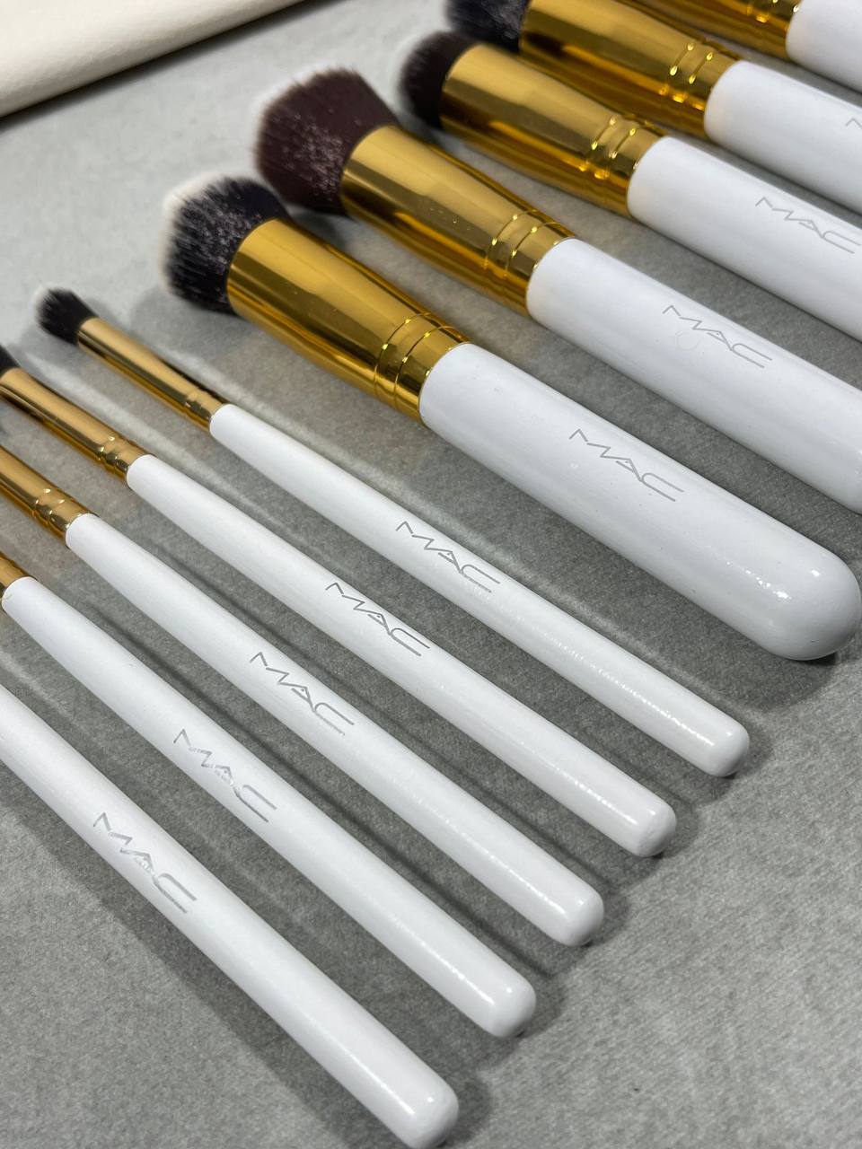 MAC BRUSHES 10 Piece MAC Brushes Come  With MAC Pauch Price su0409