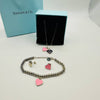 TIFANY JEWELLERY SET (  NECKLACE + EARINGS + BRACELET) to0409