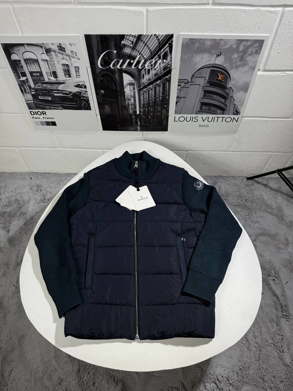 Moncle padded zip up wool jacket 0509