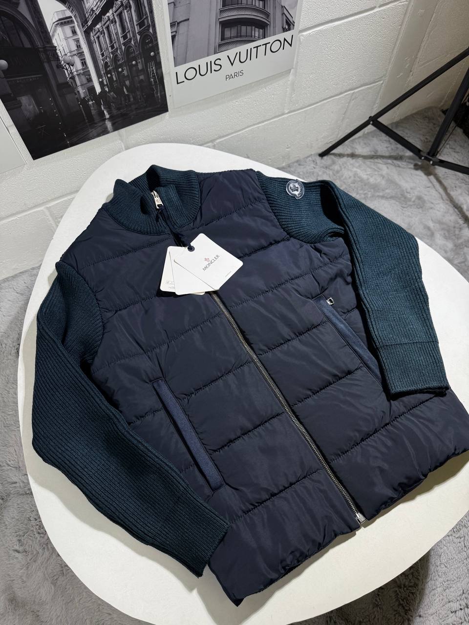 Moncle padded zip up wool jacket 0509