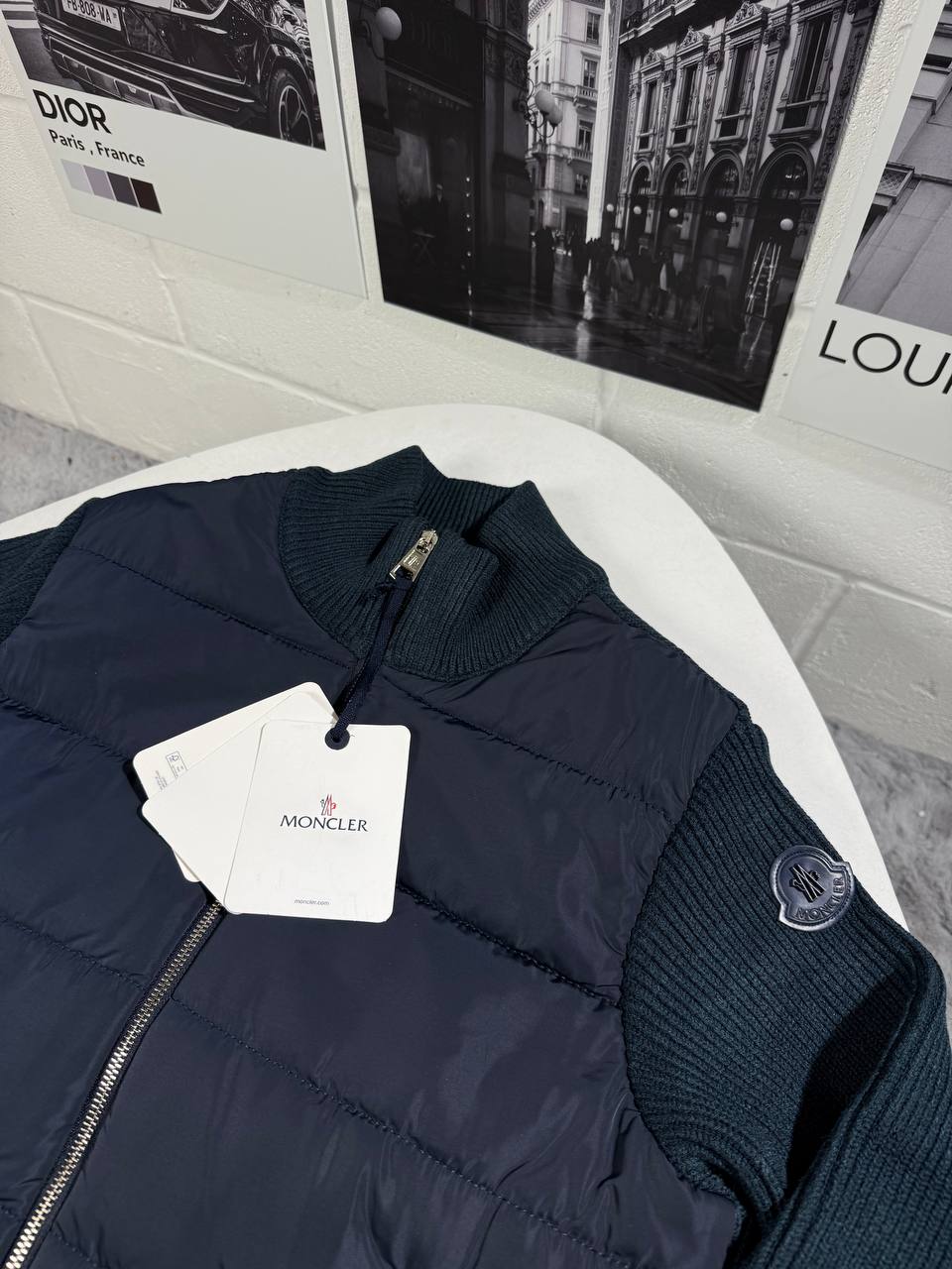 Moncle padded zip up wool jacket 0509