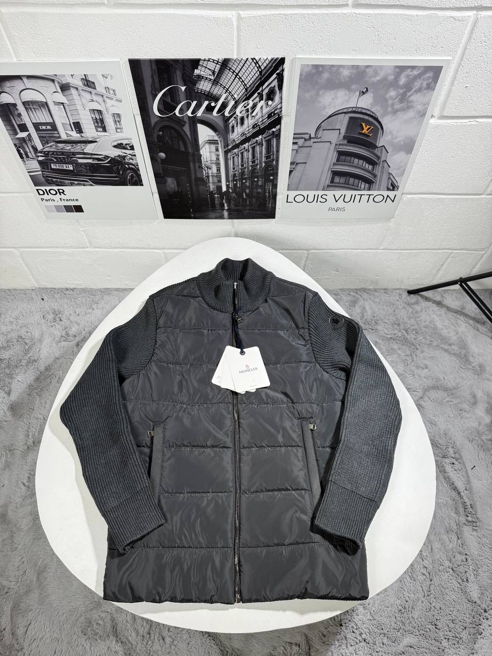 Moncle padded zip up wool jacket 0509