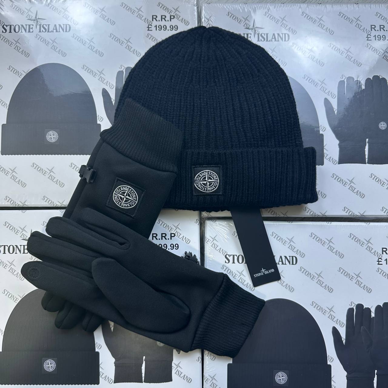 STON ISLAND HAD AND GlOVES 🧤 SET to1812