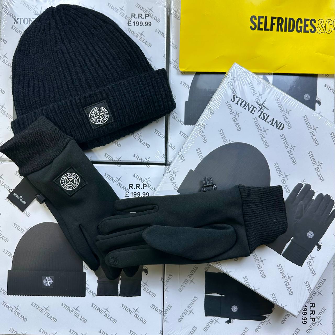 STON ISLAND HAD AND GlOVES 🧤 SET to1812