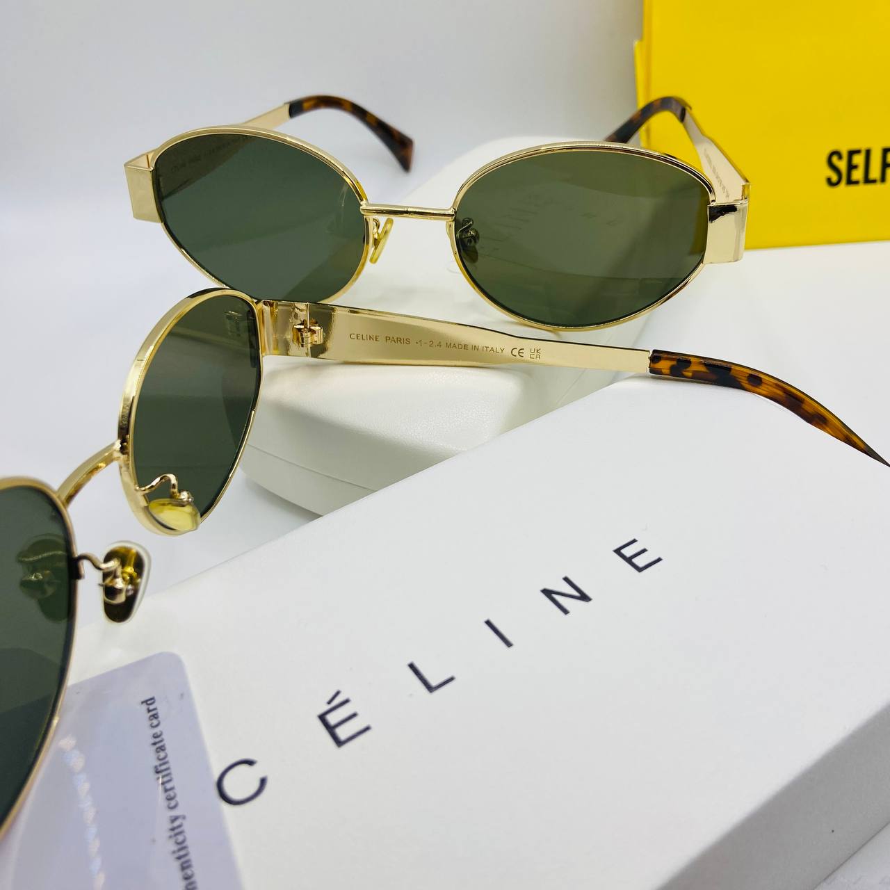 CELNE SUNGLASSES WITH BOX AND PAPERWORK to1809