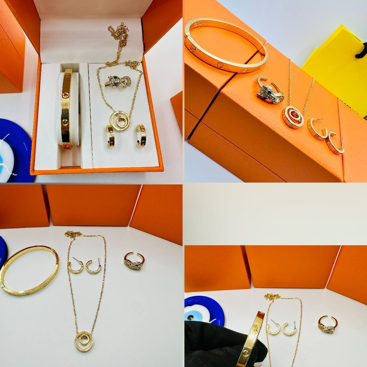 🎄🎄🎄🎄🎄🎄 Cartir bracelet necklace earring ring gift set available to2412