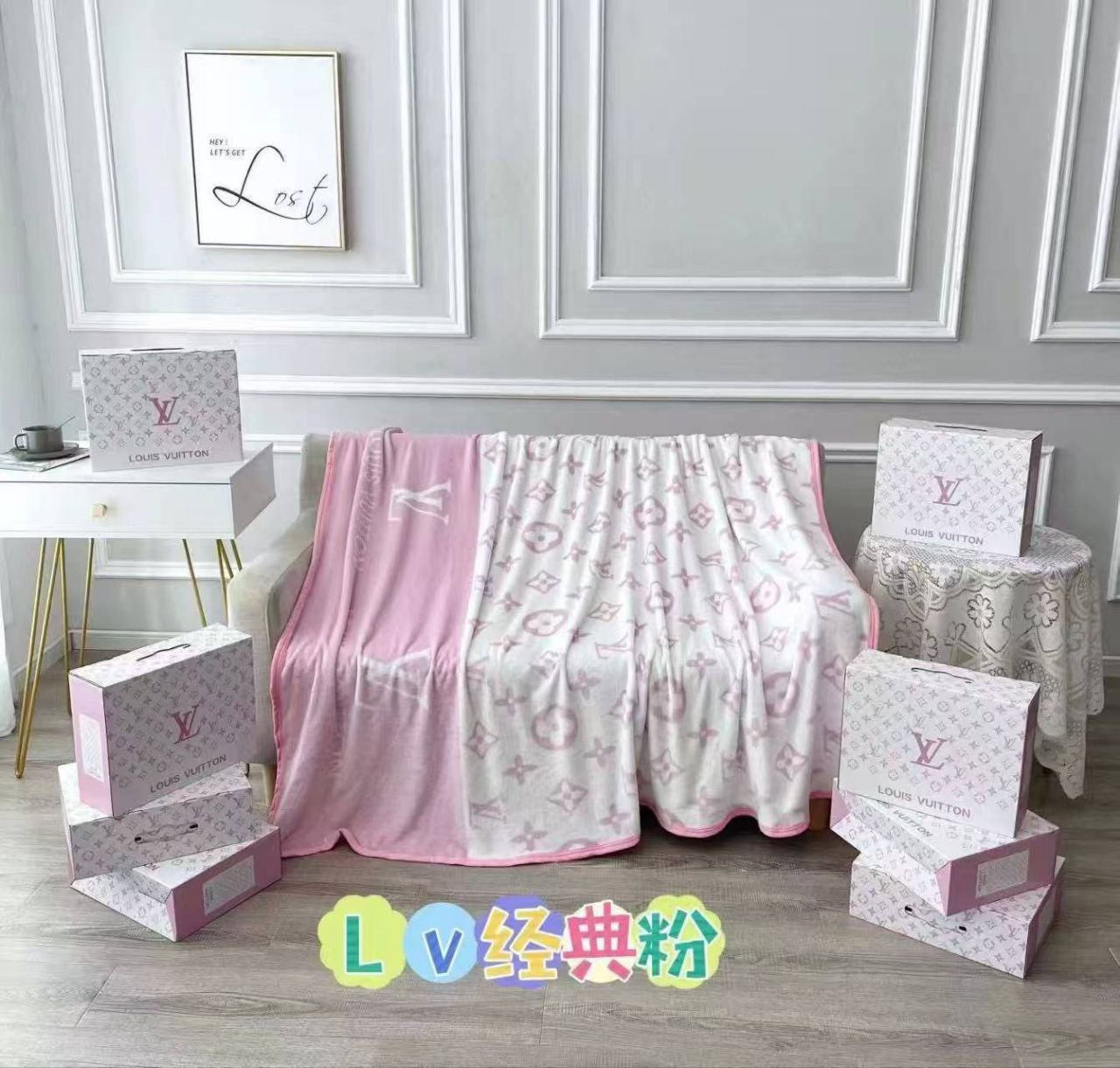 QUALITY THROW BLANKET WITH BOX ak2412