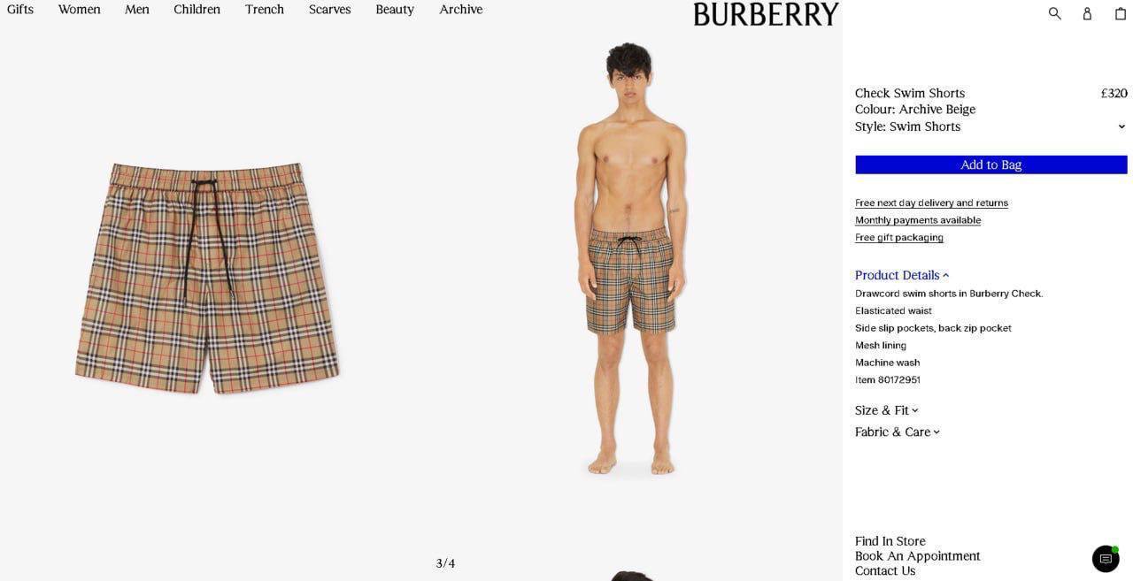 Burbery swimers on sale na2109