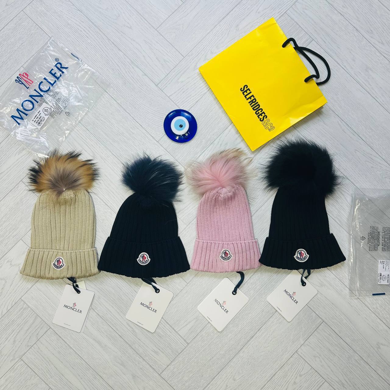 SUPERCLO QUALITY LADIES BEANIES WITH FUR to3012