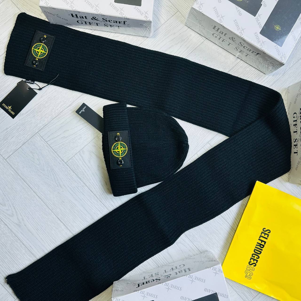 STON ISLAND HAD AND MUFFLER GIFT SET WHIT BOX to3012