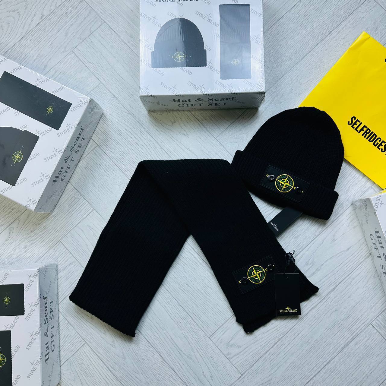 STON ISLAND HAD AND MUFFLER GIFT SET WHIT BOX to3012