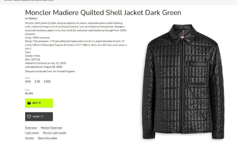 Moncle shell jacket sa2509