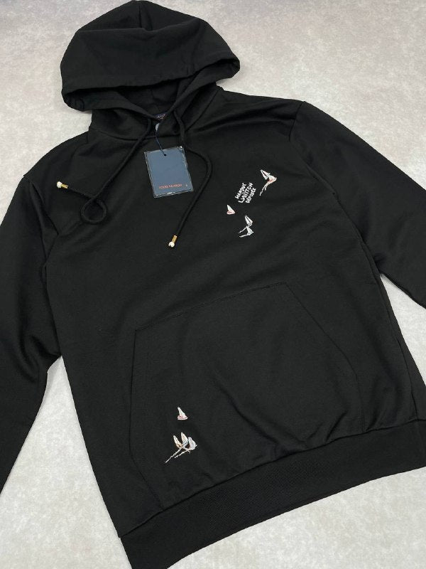 SUPER CLON HEAV FABRIC  LV EMBROIDER HOODIES am2005