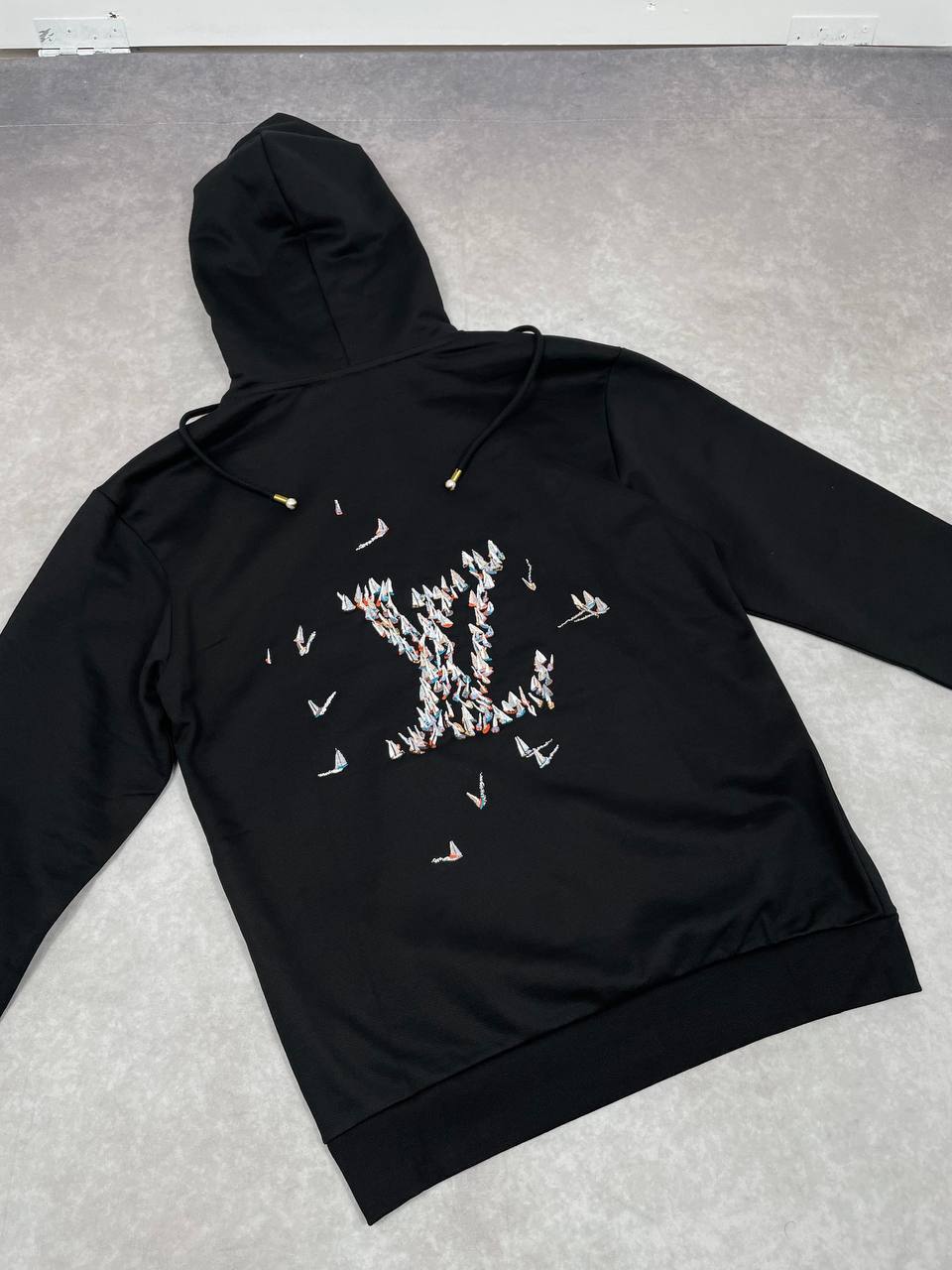 SUPER CLON HEAV FABRIC  LV EMBROIDER HOODIES am2005