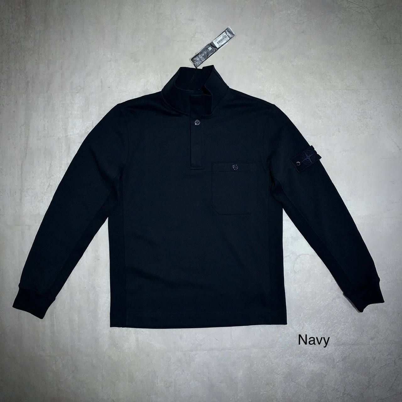 SUPERCLO QUALITY STON ISLAND (GHOST BADGE ) BUTTON UP JUMPERS AVAILABLE su2909