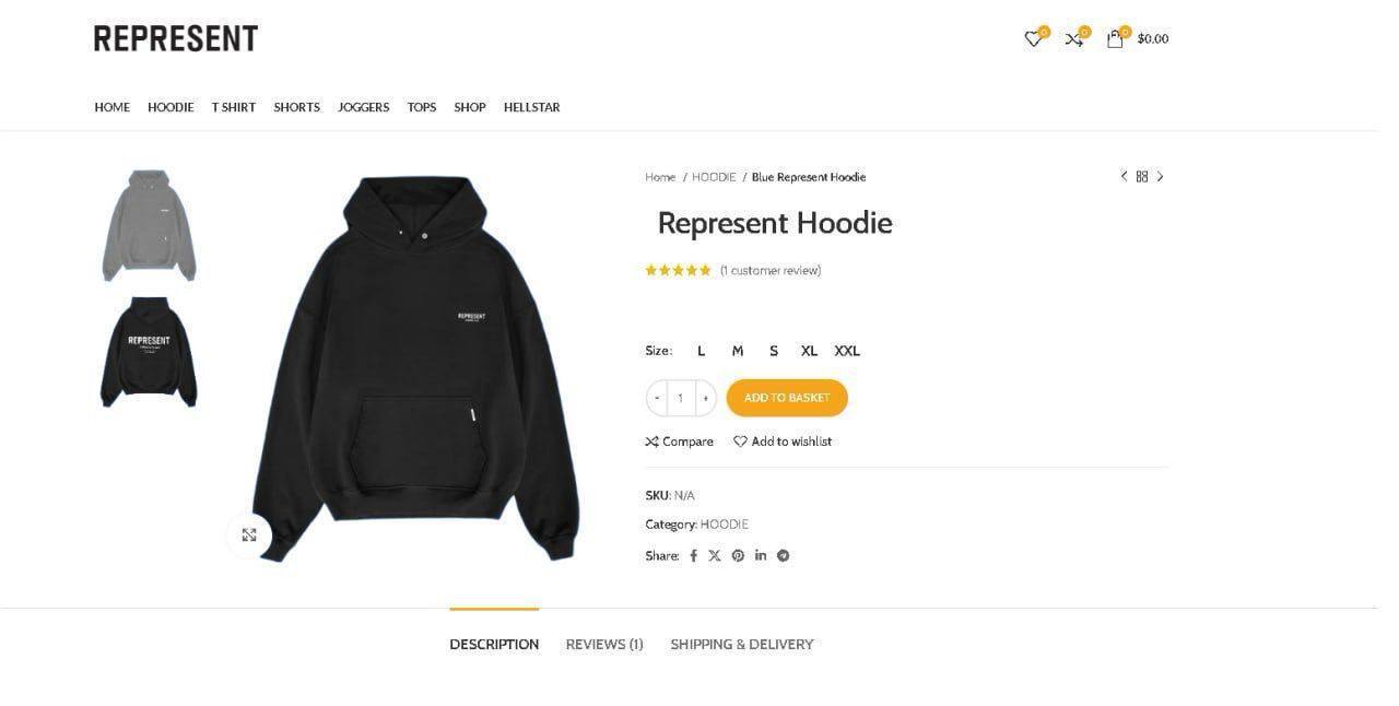 Represnt hoodies sa2709