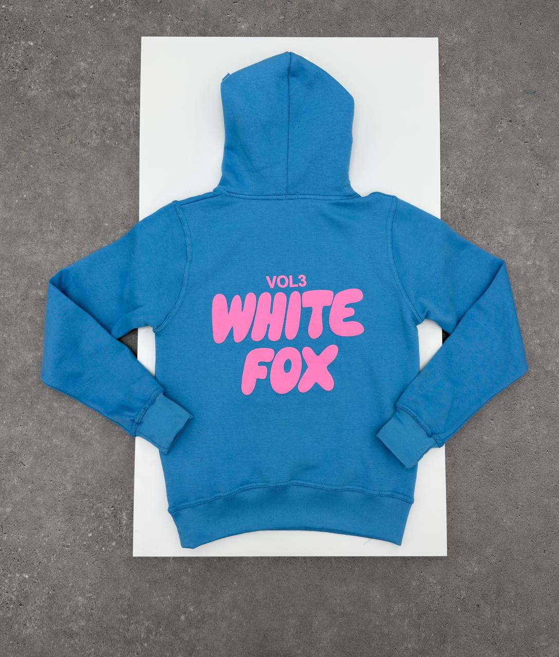 Ladies white foxi Hoodie na0210
