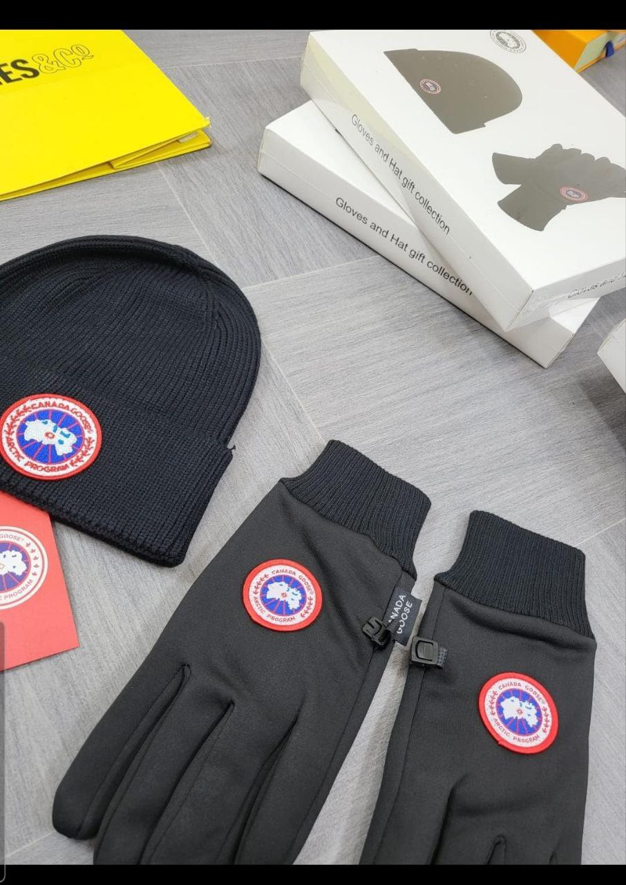 QUALITY CANADA GOSE HAT AND GLOVES SET ak0210