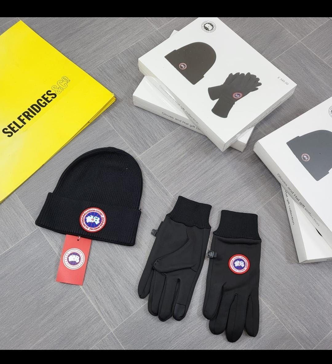 QUALITY CANADA GOSE HAT AND GLOVES SET ak0210