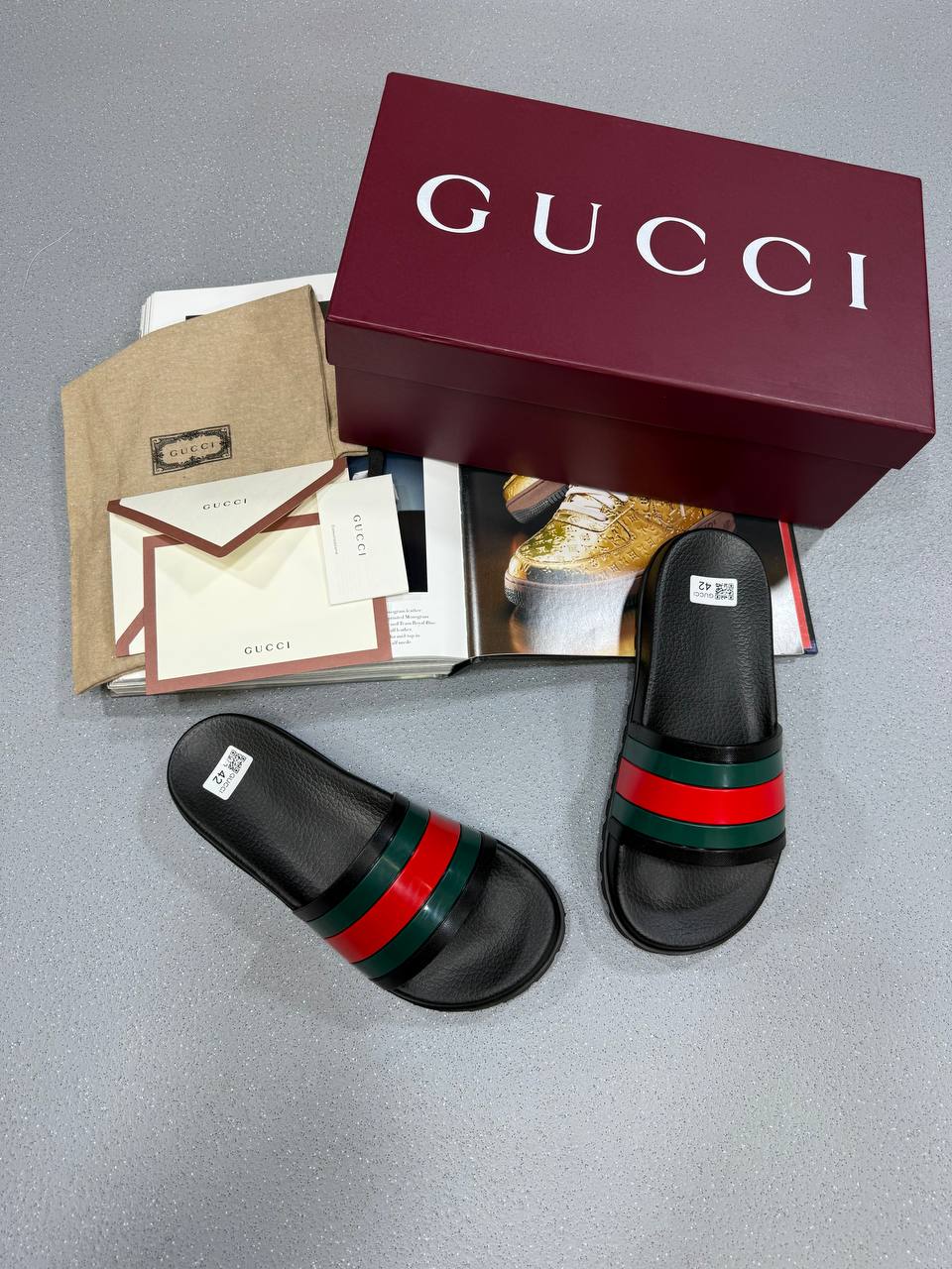 SUPER CLO MEN'S GUCC SLIDE SANDAL  su0107