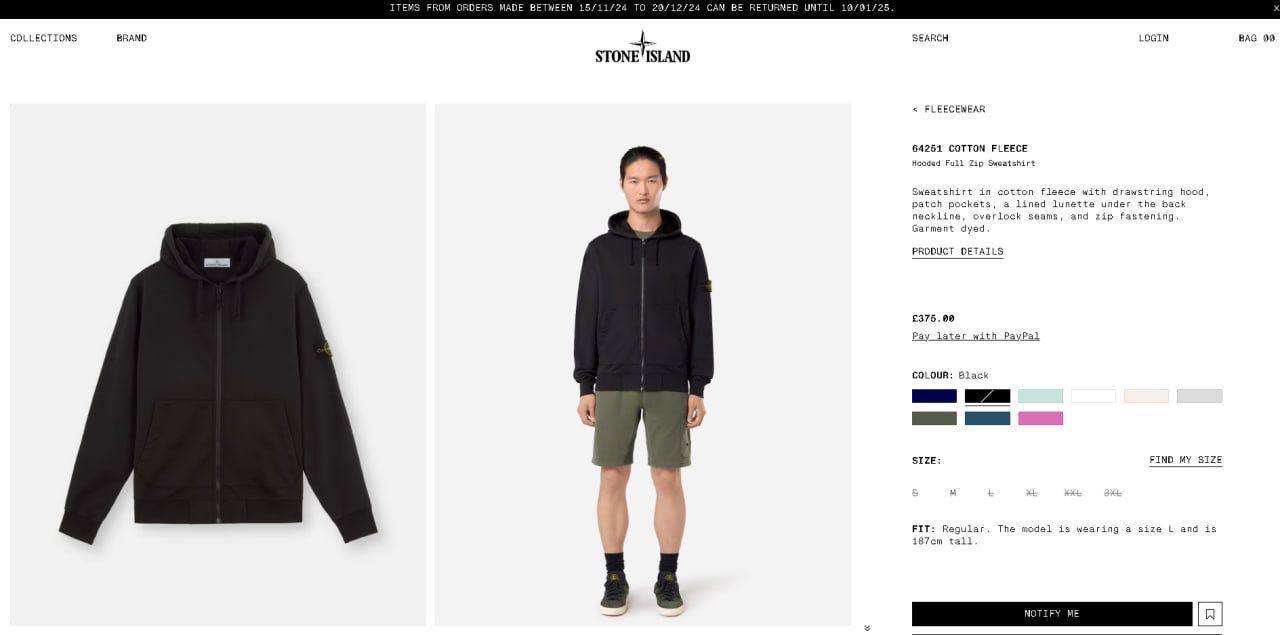 Ston zip hoodies on sale sa0107