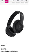Beat Studio 3 wireless headphones with box charging wire etc ak0107