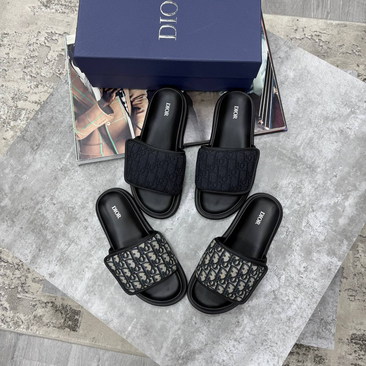 HIGH END DIO AQU SANDAL OBLIQU JACQUAR WITH FULL PACKAGING ETC jay2604