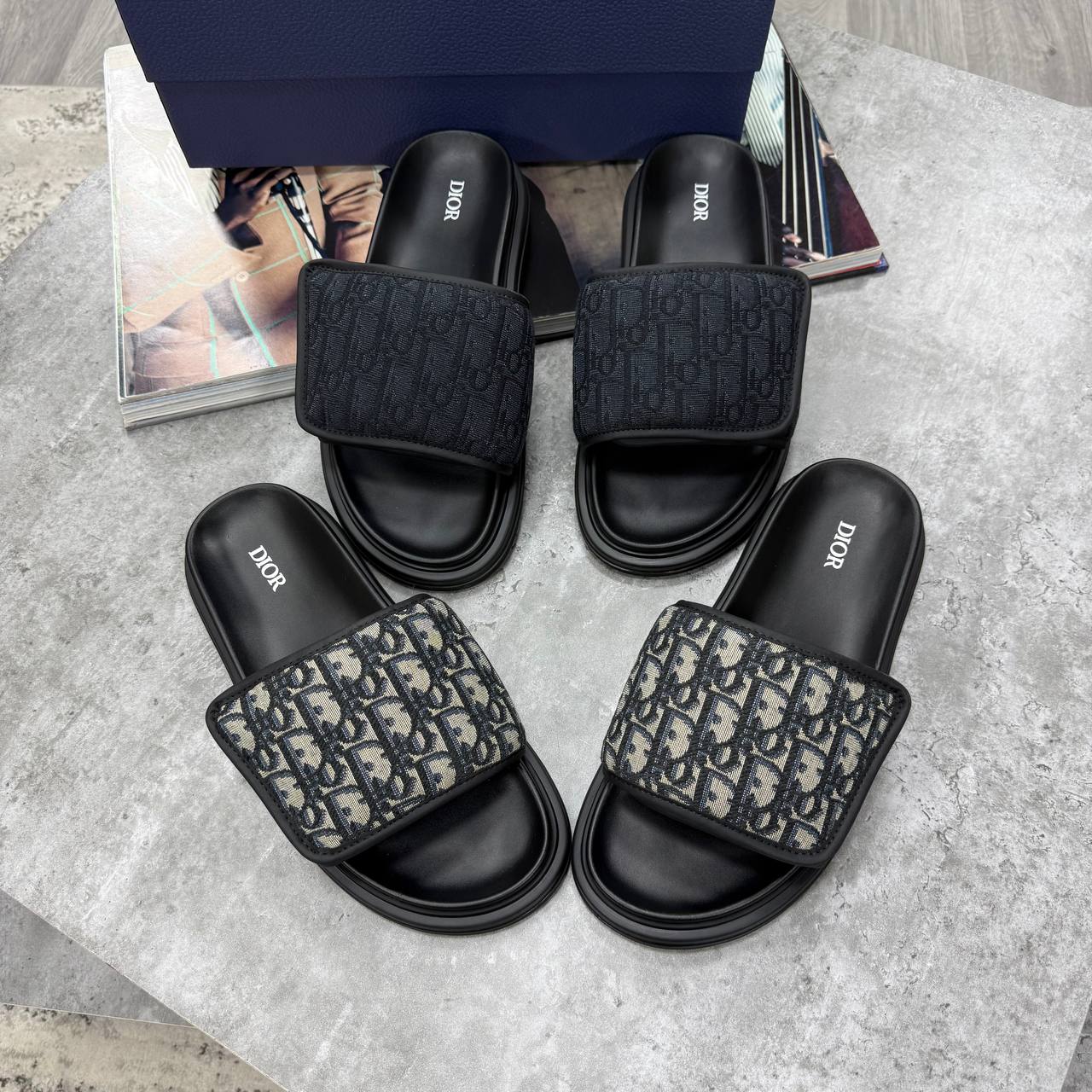 HIGH END DIO AQU SANDAL OBLIQU JACQUAR WITH FULL PACKAGING ETC jay2604