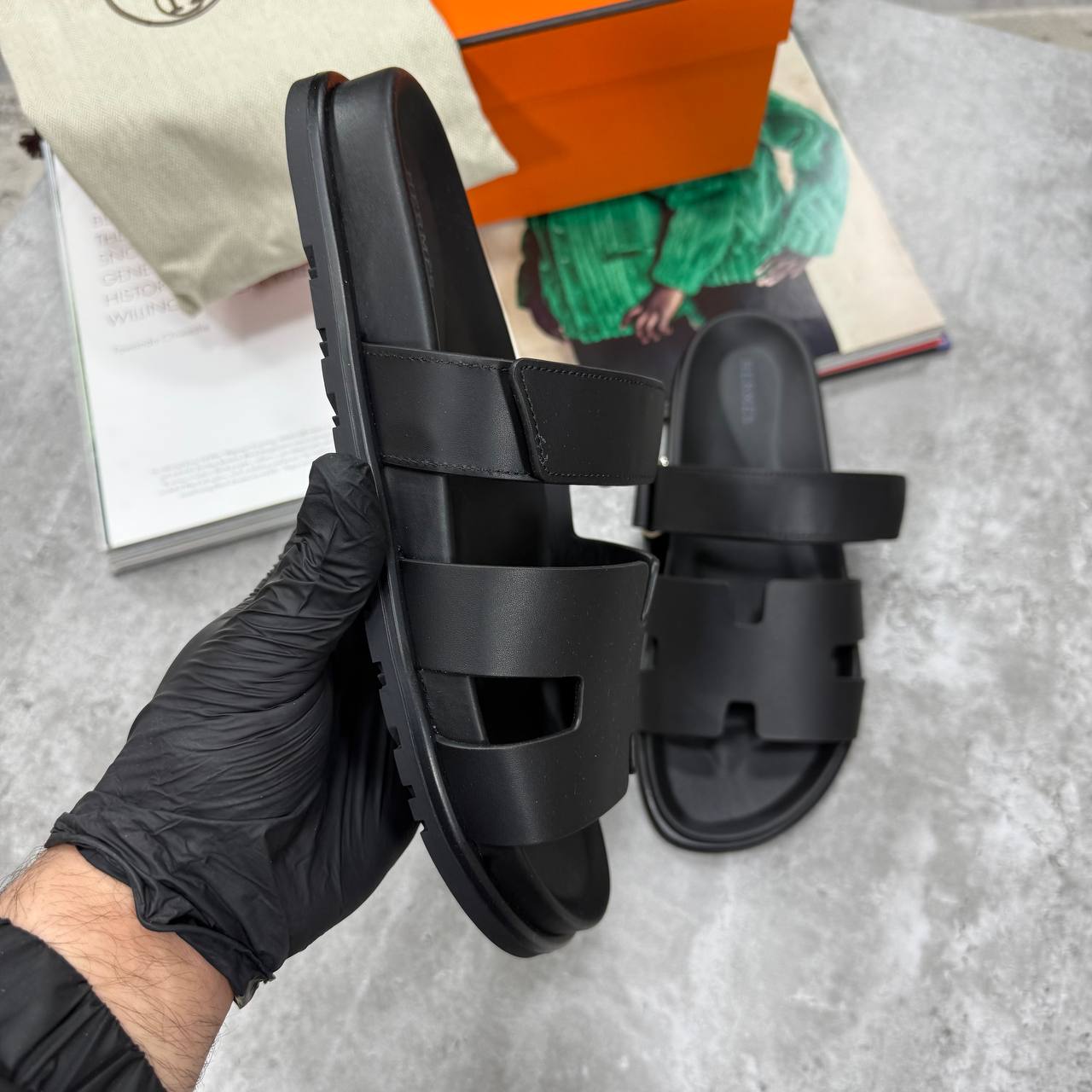 HIGH END HERME CHYPR SANDAL WITH FULL PACKAGING ETC jay2504