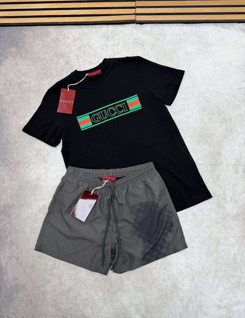 SUPER CLON GUCC SHORT SET am2104