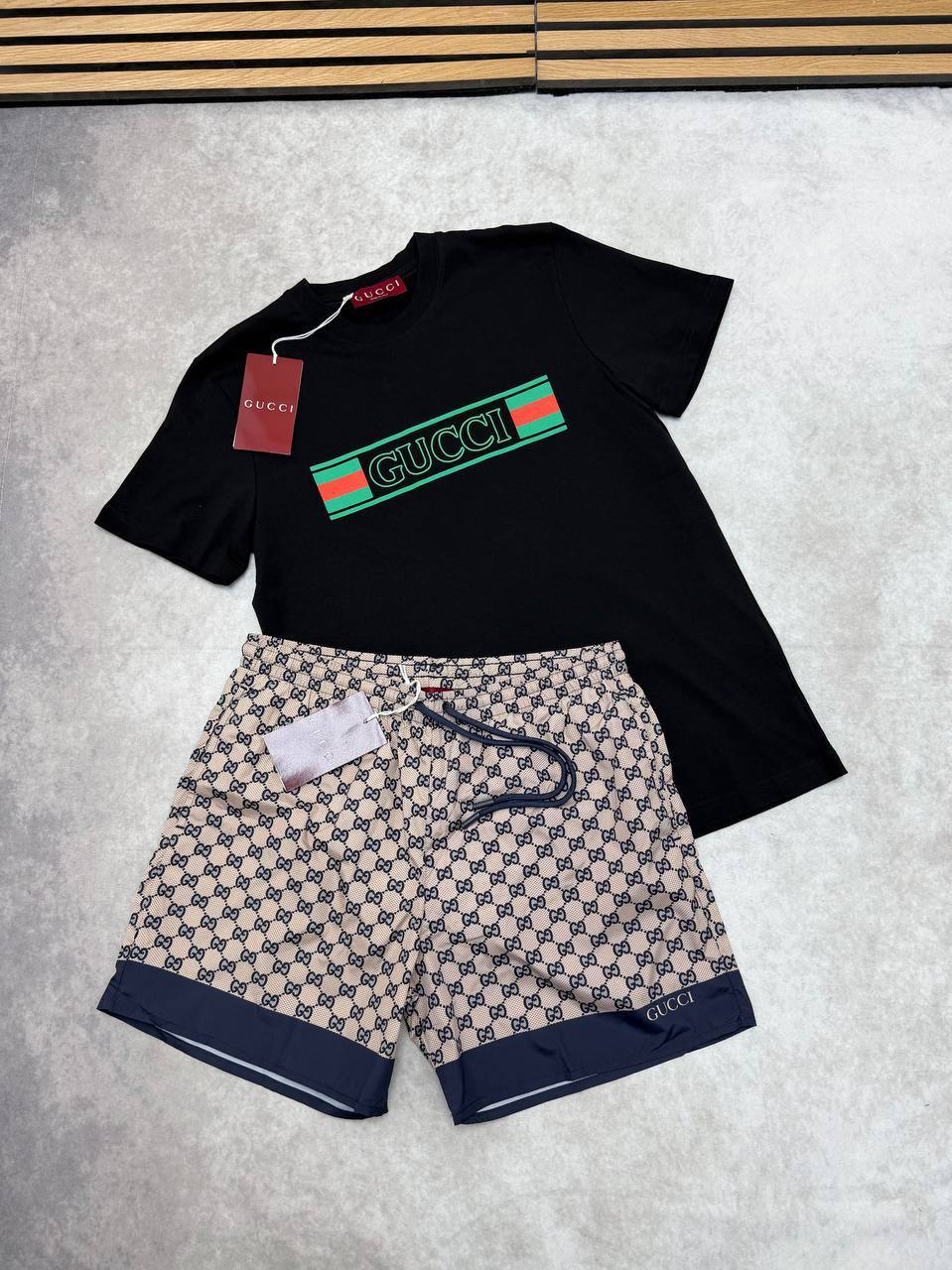 SUPER CLON GUCC SHORT SET am2104