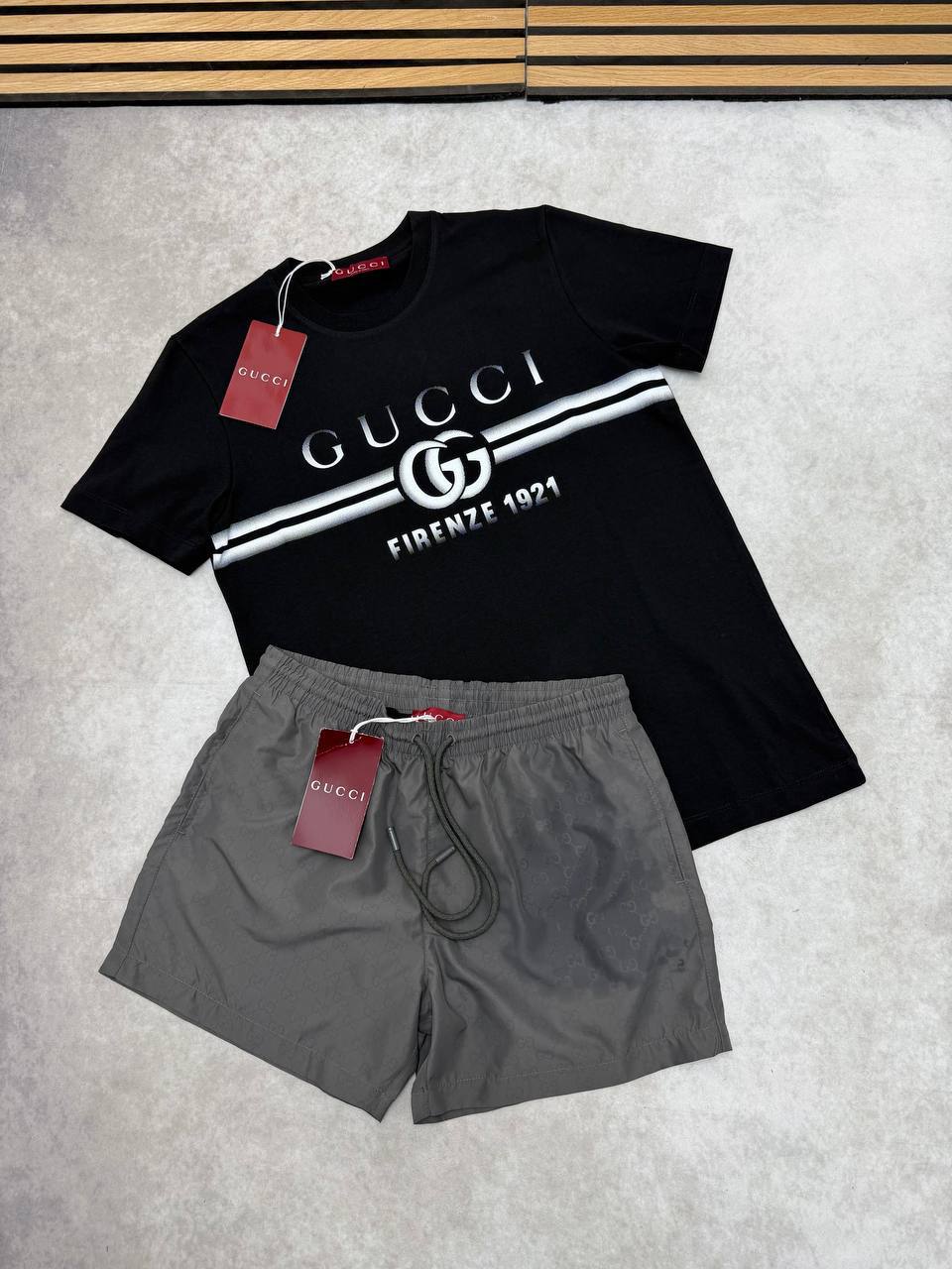 SUPER CLON GUCC SHORT SET am2104