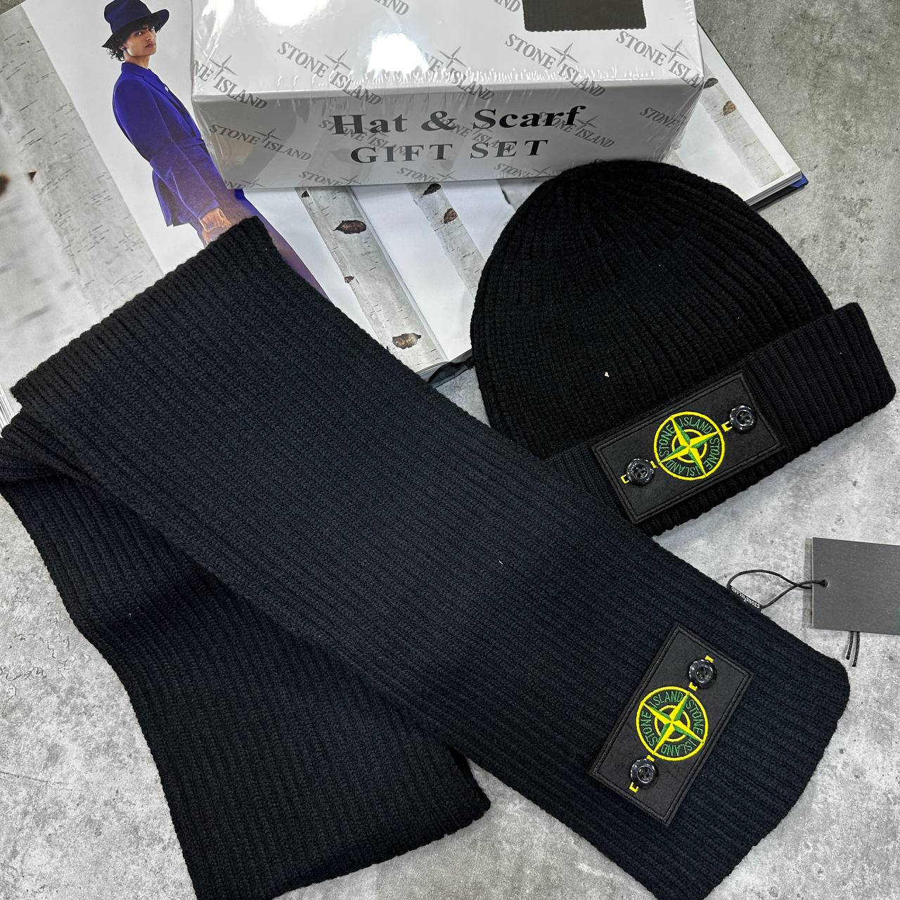 Top quality Ston hat and scarf set ha0910