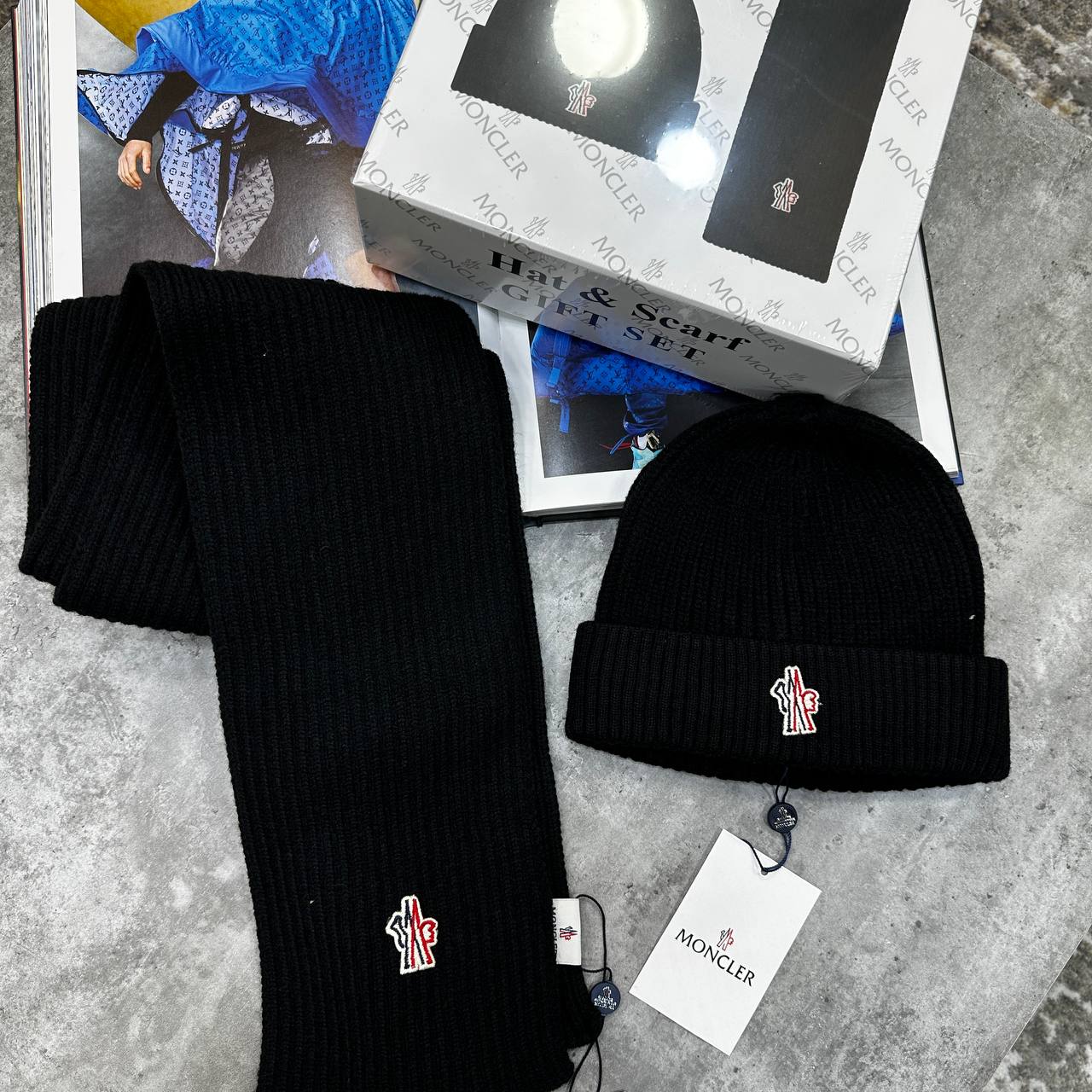 Top quality Moncle hat and scarf set ha0910