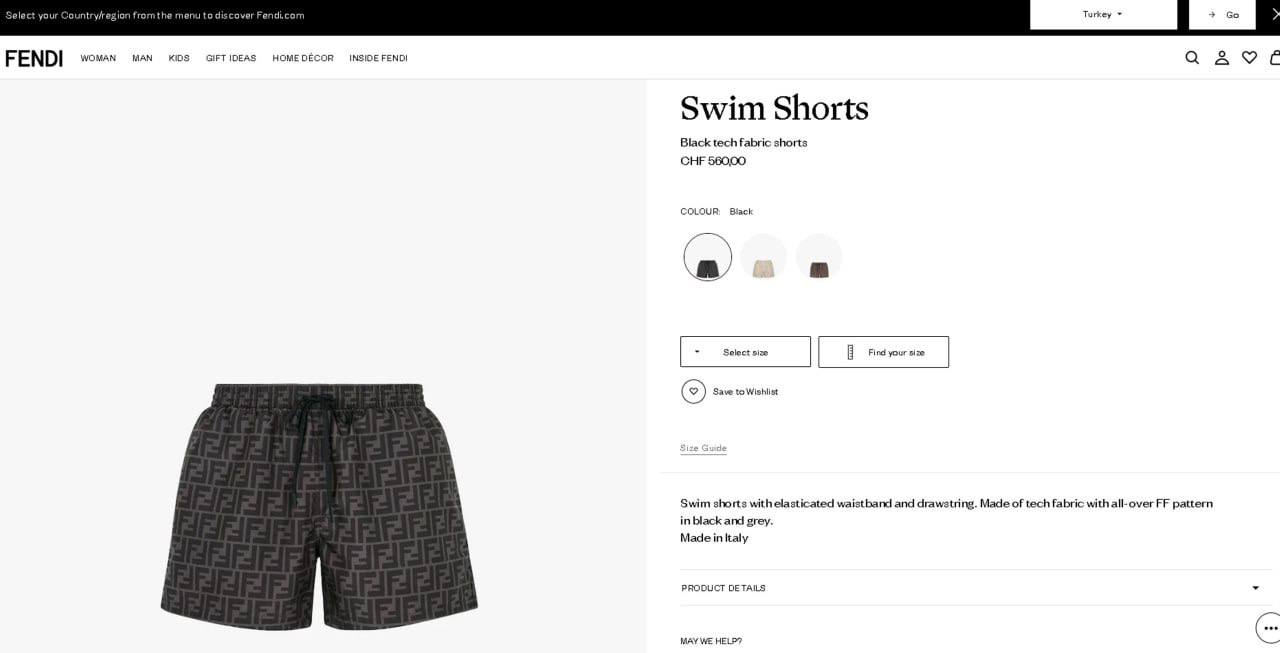 Fend swim shorts na0307