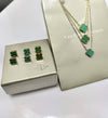 Van clefe necklace and earring set with box and carrier bag sa0910