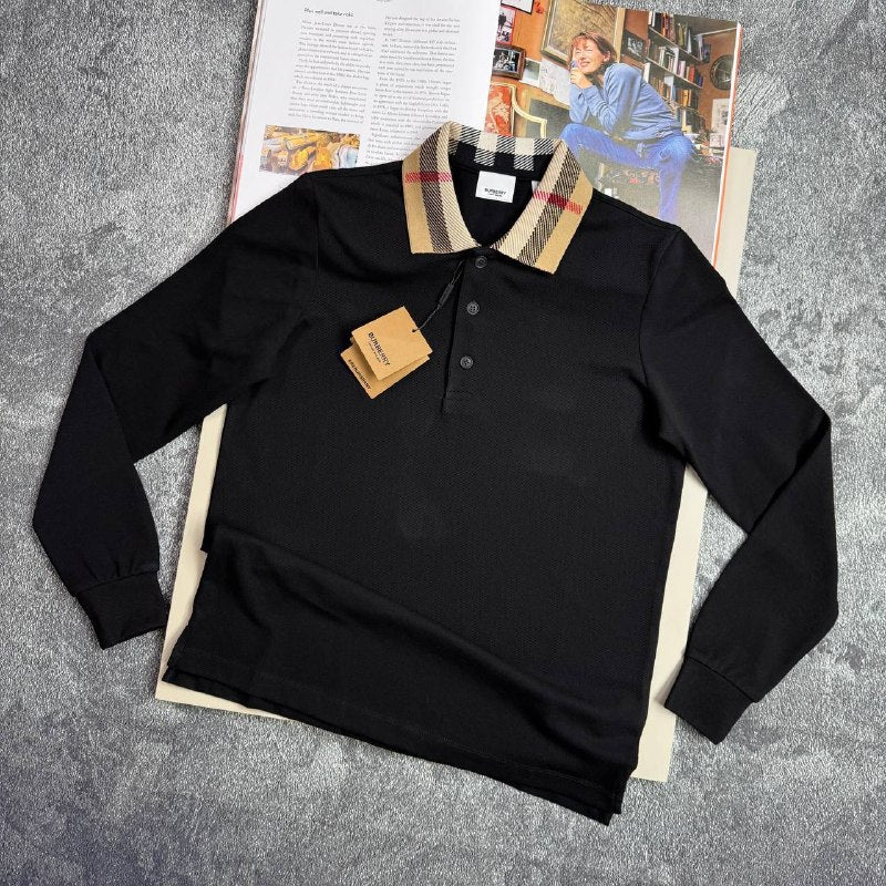 Burberr long sleev polo back in stock sa2404