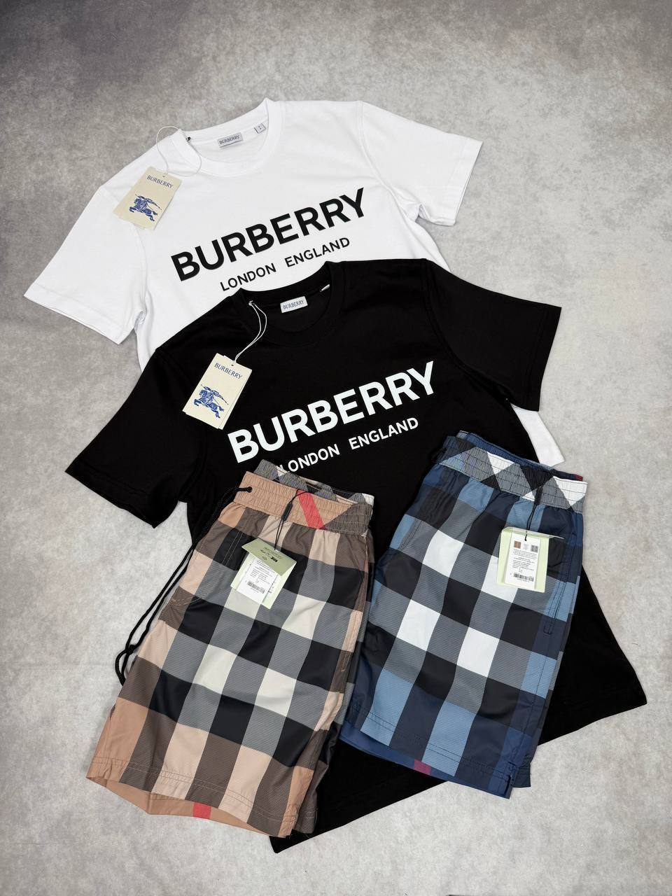 SUPER CLON BURBERR SHORT SET am2704