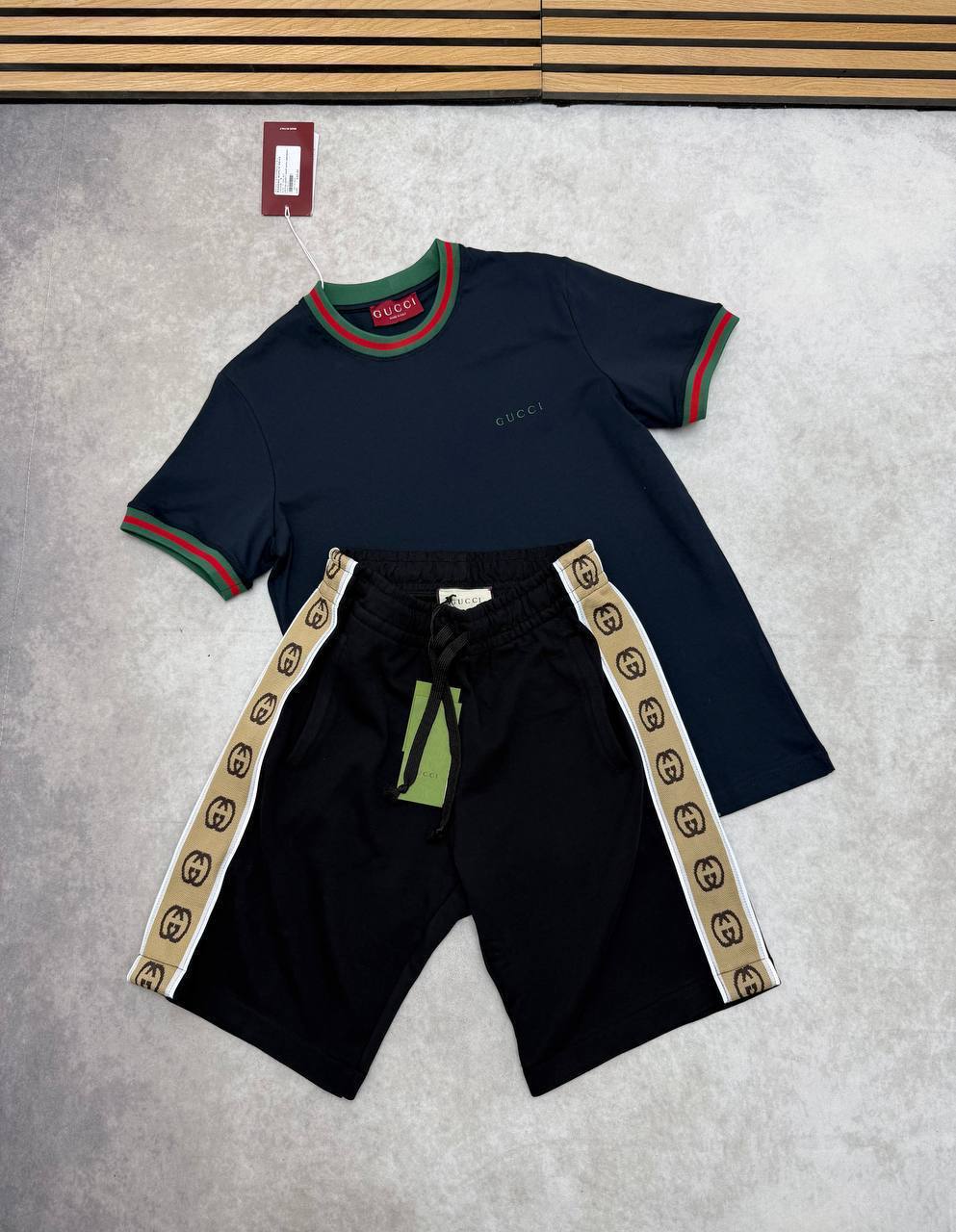 SUPER CLON GUCC SHORT SET am2704