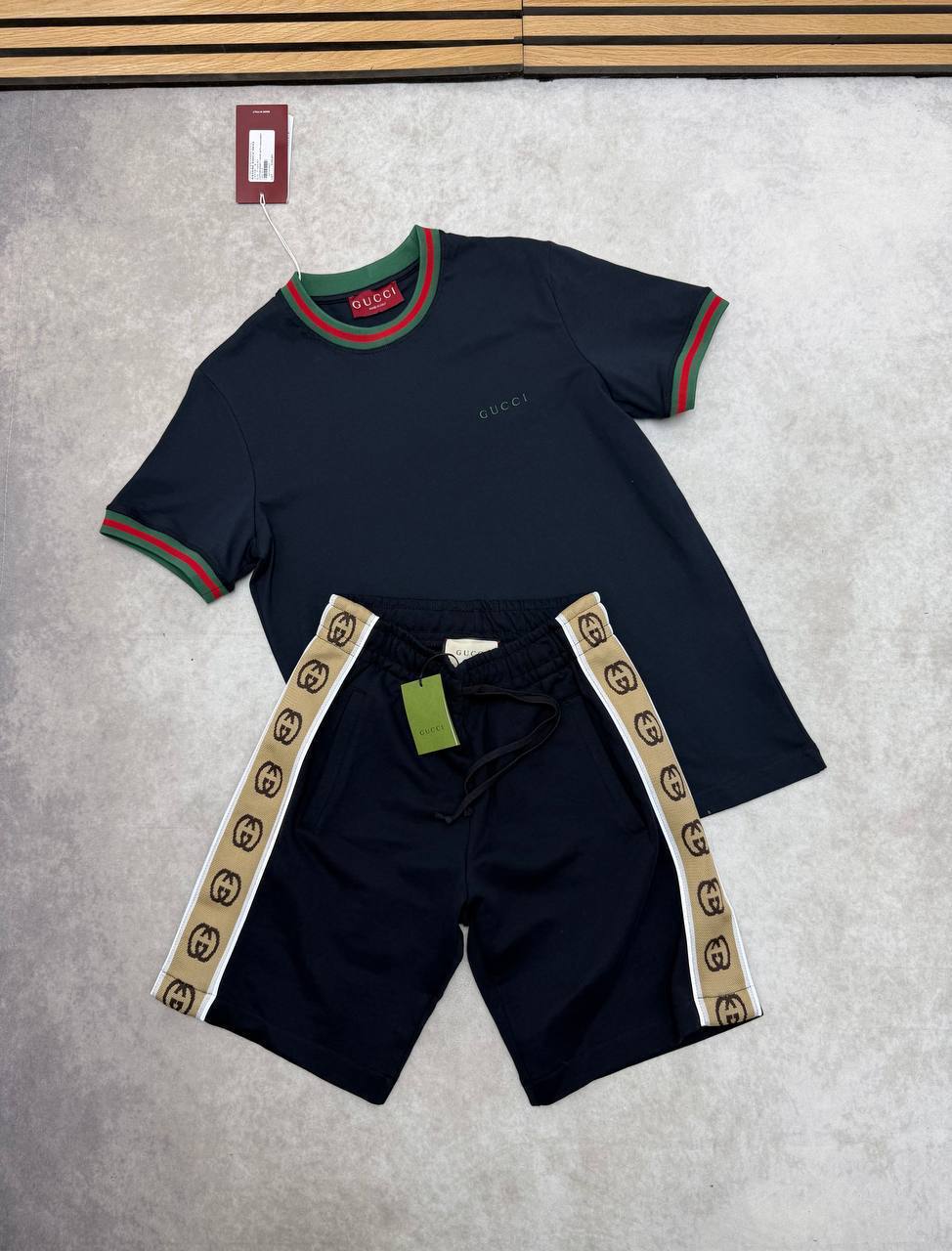 SUPER CLON GUCC SHORT SET am2704
