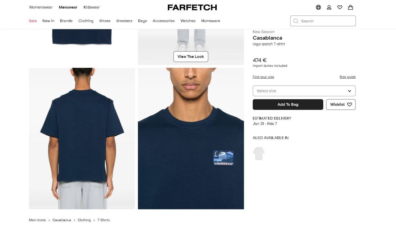 Casablanc T-shirts na0907