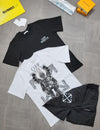 QUALITY OFF WHITE SHORT SET ak1106