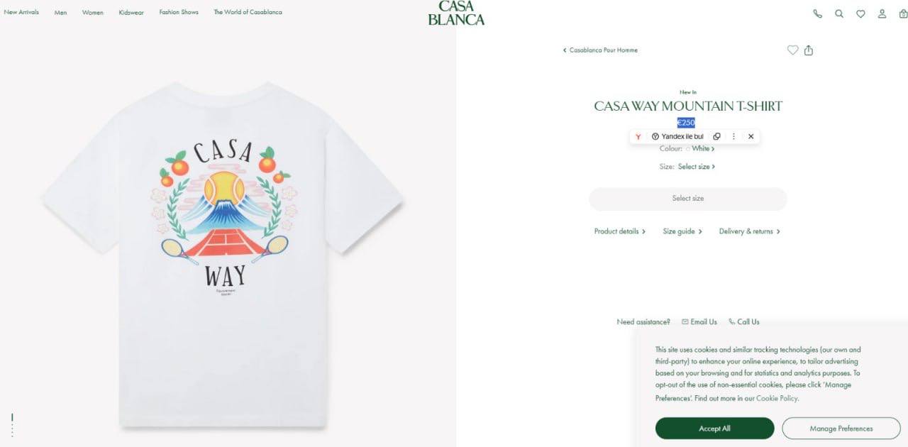 Casablanc T-shirts na1107