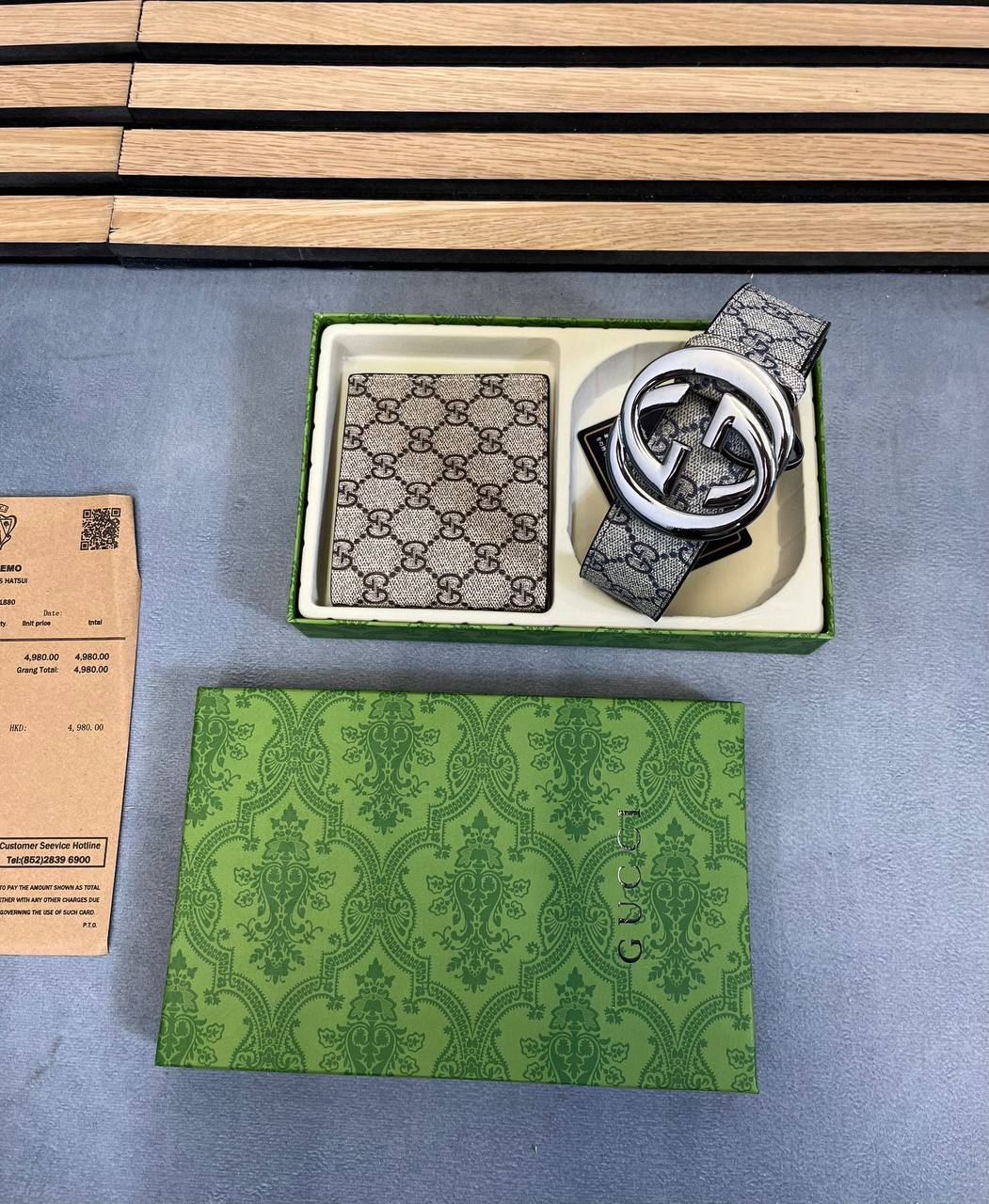 GUCC BELT AND WALLET SETS COME WITH BOX ETC am2904