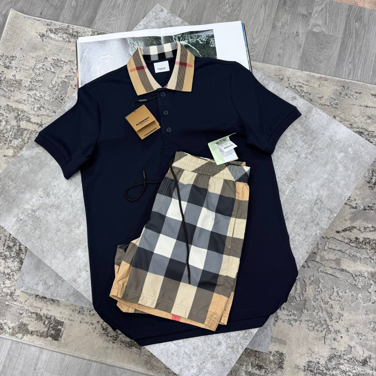 SUPER CLON BURBERR SHORTSET jay1705