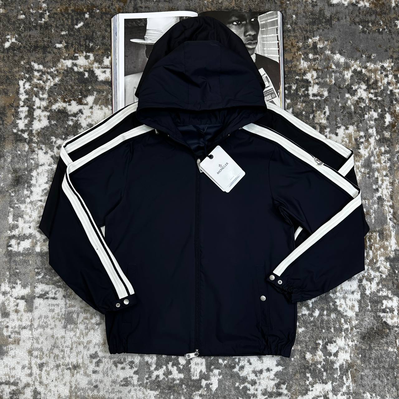 Top quality Moncler jacket  Navy and black ha1107