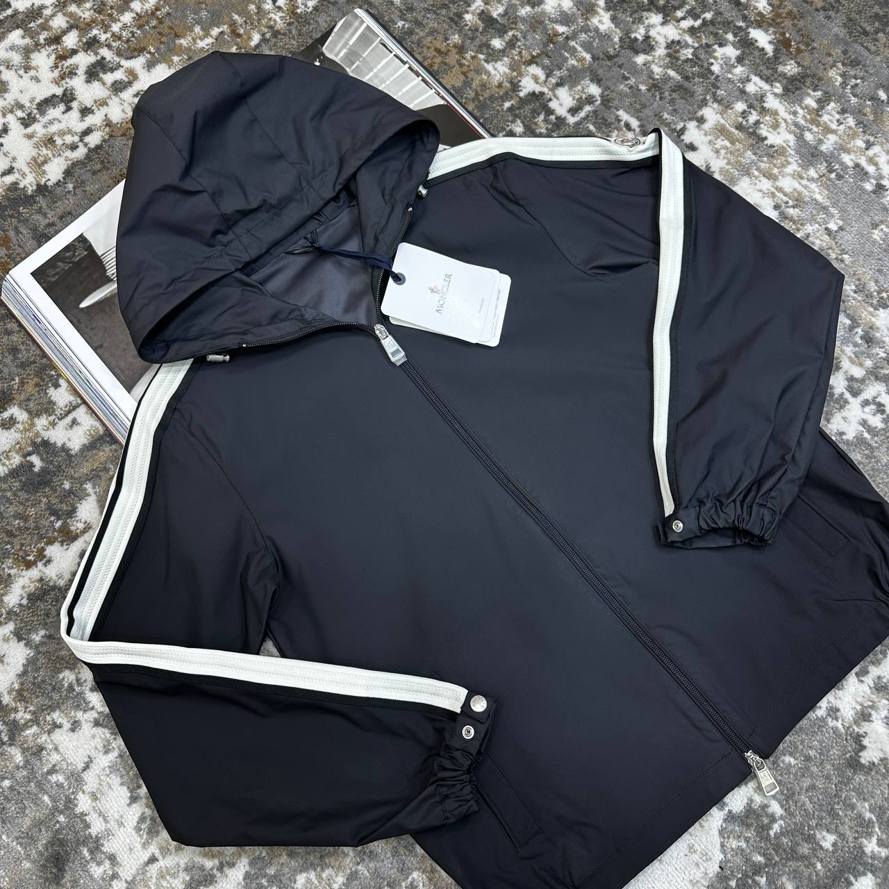 Top quality Moncler jacket  Navy and black ha1107