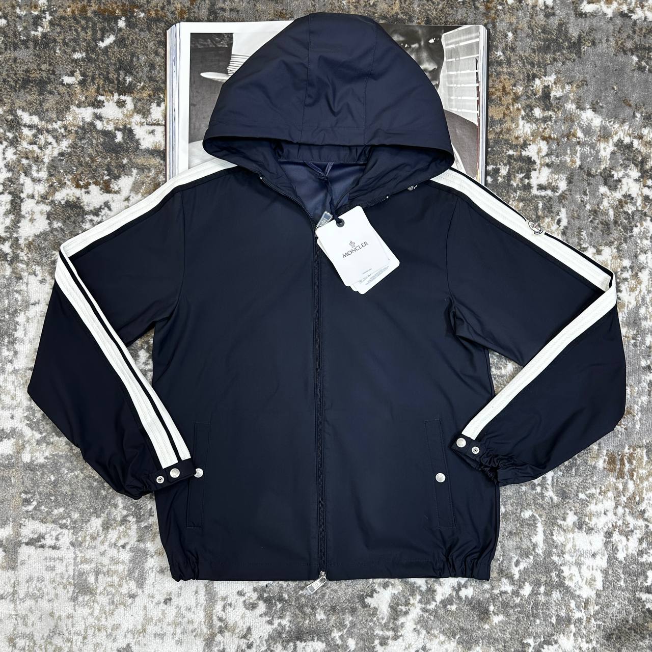 Top quality Moncler jacket  Navy and black ha1107